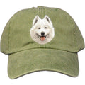 Embroidered Baseball Caps Green  Samoyed D62