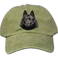 Embroidered Baseball Caps Green  Schipperke DN434