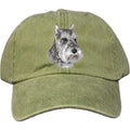 Embroidered Baseball Caps Green  Schnauzer D133