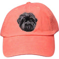 Embroidered Baseball Caps Peach  Affenpinscher DM488
