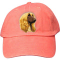 Embroidered Baseball Caps Peach  Afghan Hound D42