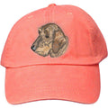 Embroidered Baseball Caps Peach  Dachshund DV360