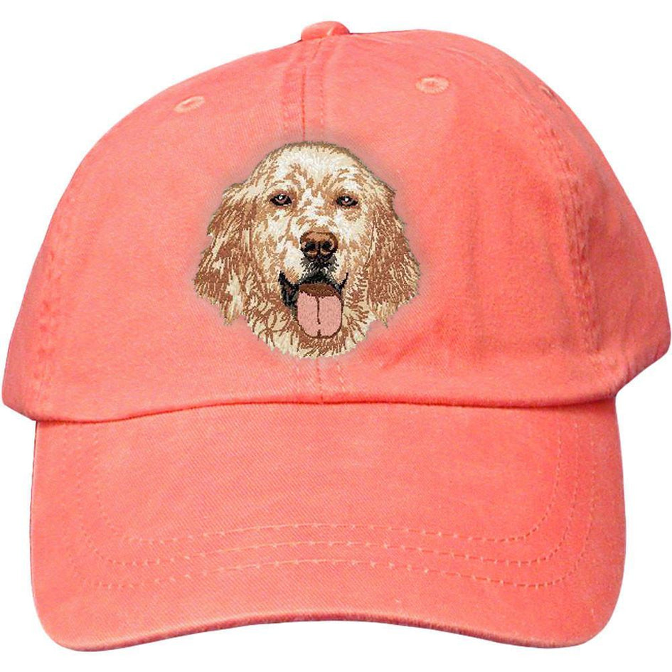 Embroidered Baseball Caps Peach  English Setter DV457