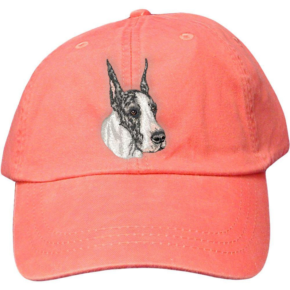 Embroidered Baseball Caps Peach  Great Dane DV459