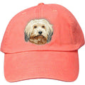 Embroidered Baseball Caps Peach  Havanese DV372