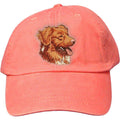 Embroidered Baseball Caps Peach  Nova Scotia Duck Tolling Retriever DV281