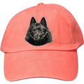 Embroidered Baseball Caps Peach  Schipperke DN434
