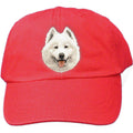 Embroidered Baseball Caps Red  Samoyed D62