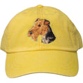 Embroidered Baseball Caps Yellow  Airedale Terrier D67