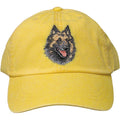 Embroidered Baseball Caps Yellow  Belgian Tervuren DV220
