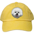 Embroidered Baseball Caps Yellow  Bichon Frise DM406