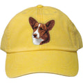 Embroidered Baseball Caps Yellow  Cardigan Welsh Corgi D12