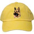 Embroidered Baseball Caps Yellow  German Shepherd Dog D1