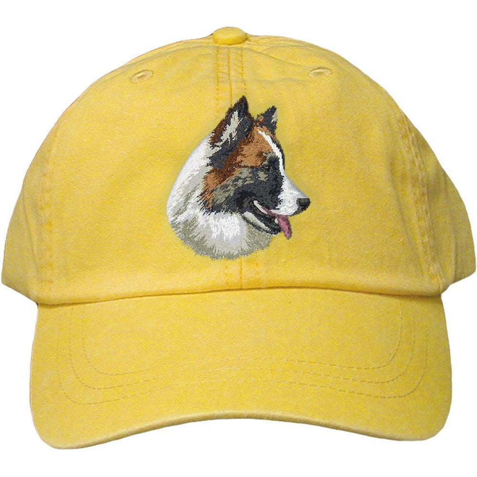 Embroidered Baseball Caps Yellow  Icelandic Sheepdog DJ482