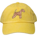 Embroidered Baseball Caps Yellow  Lakeland Terrier DV320