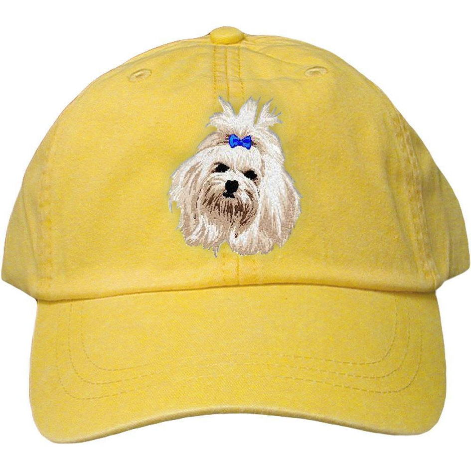 Embroidered Baseball Caps Yellow  Maltese DM273