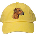 Embroidered Baseball Caps Yellow  Rhodesian Ridgeback DN297