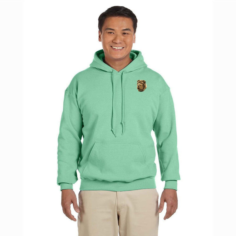 Chinese Shar-Pei Embroidered Unisex Pullover Hoodie