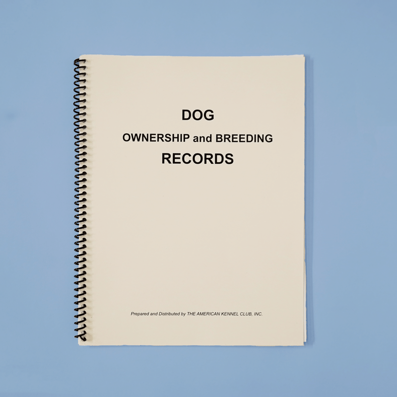 Dog Record Book