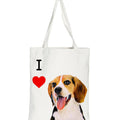 "I Love" Breed Canvas Tote Bag