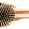Bass Brushes The Green Dog Oval Brush, Bamboo-Stiped Finish, Large