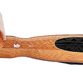 Bass Brushes Medium De-matting Slicker Style Dog Brush, Bamboo-Dark Finish