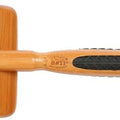 Bass Brushes X-Small De-matting Slicker Style Dog Brush, Bamboo-Dark Finish
