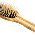 Bass Brushes The Green Dog Oval Brush, Bamboo-Stiped Finish, Small
