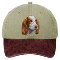 Irish Red & White Setter  Embroidered Two Tone Baseball Cap