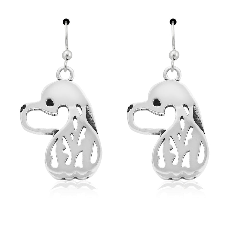American Cocker Spaniel Earrings in Sterling Silver