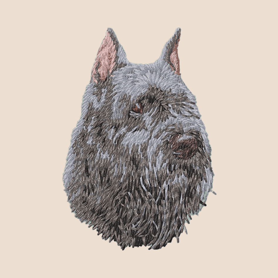 Bouvier des Flandres Embroidered Tote
