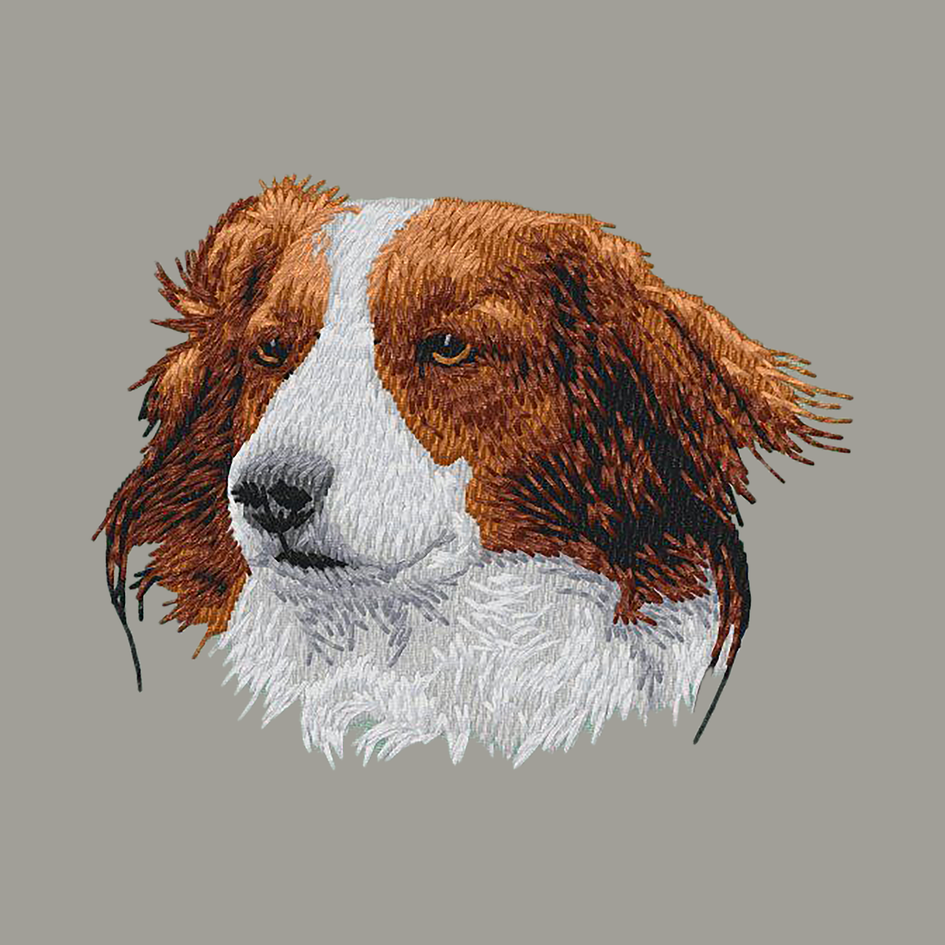 Nederlandse Kooikerhondje Embroidered Sweatshirt Hoodie