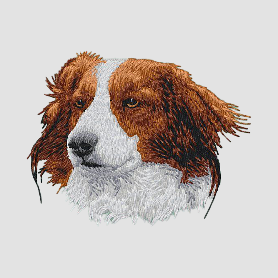 Nederlandse Kooikerhondje Embroidered Sweatshirt Hoodie
