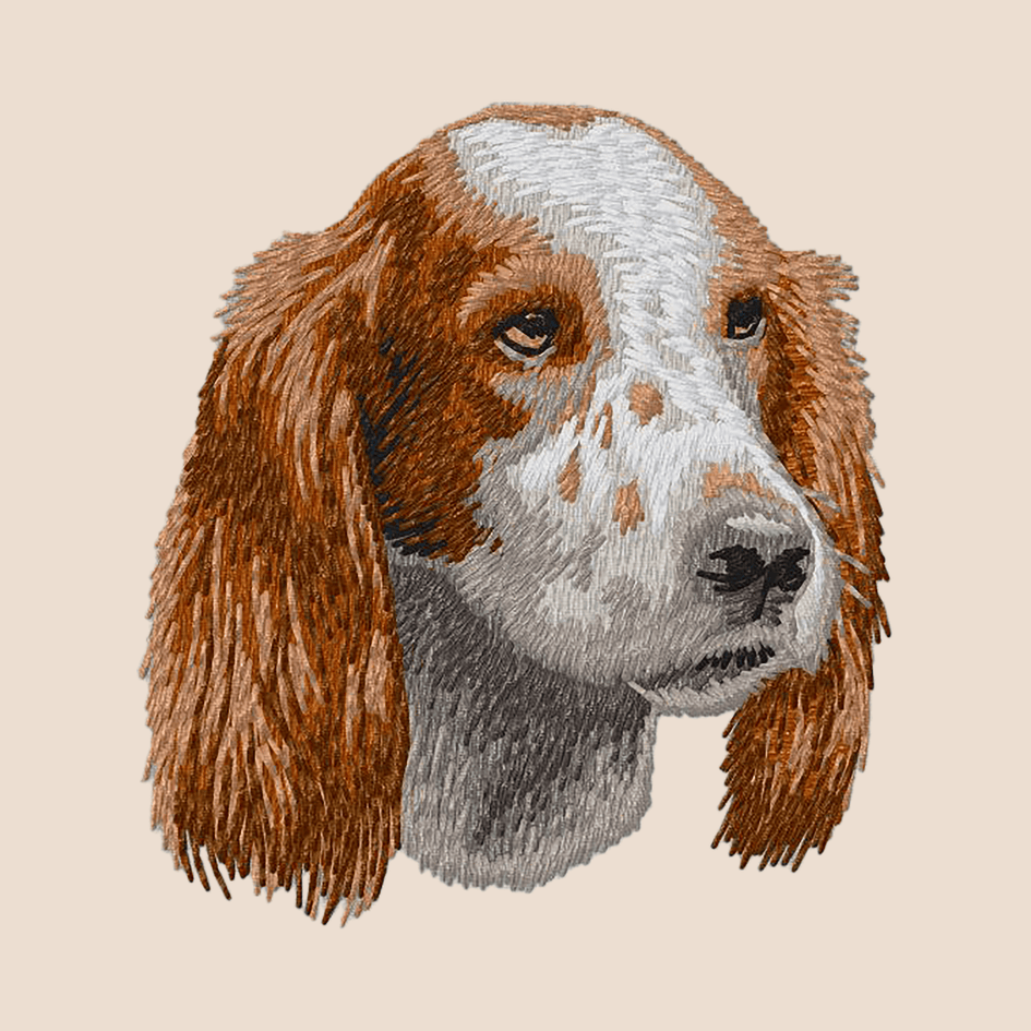 Irish Red and White Setter Embroidered Tote