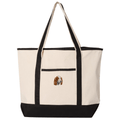 Irish Red and White Setter Embroidered Tote