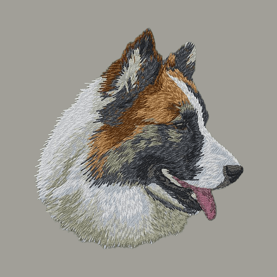 Icelandic Sheepdog Embroidered Sweatshirt Hoodie