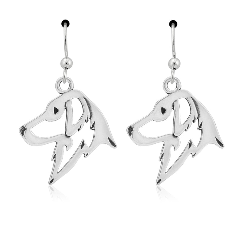 Flat-Coated Retriever in Sterling Silver