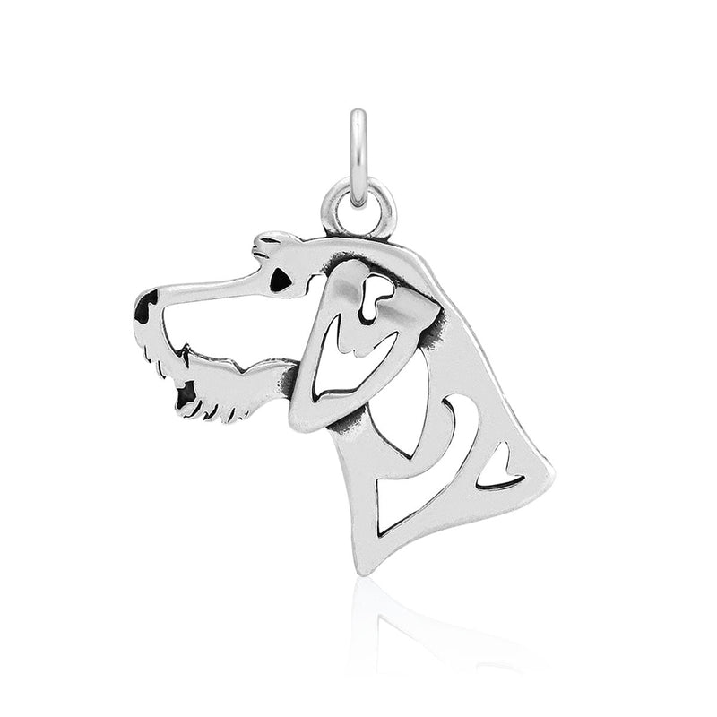 German Wirehaired Pointer Necklace in Sterling Silver