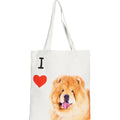 "I Love" Breed Canvas Tote Bag