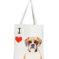 "I Love" Breed Canvas Tote Bag
