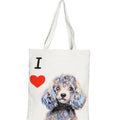 "I Love" Breed Canvas Tote Bag