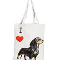 "I Love" Breed Canvas Tote Bag