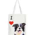 "I Love" Breed Canvas Tote Bag