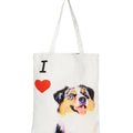 "I Love" Breed Canvas Tote Bag