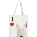 "I Love" Breed Canvas Tote Bag