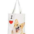 "I Love" Breed Canvas Tote Bag