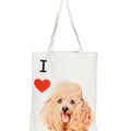 "I Love" Breed Canvas Tote Bag
