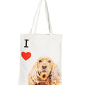 "I Love" Breed Canvas Tote Bag