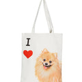 "I Love" Breed Canvas Tote Bag