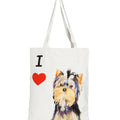 "I Love" Breed Canvas Tote Bag
